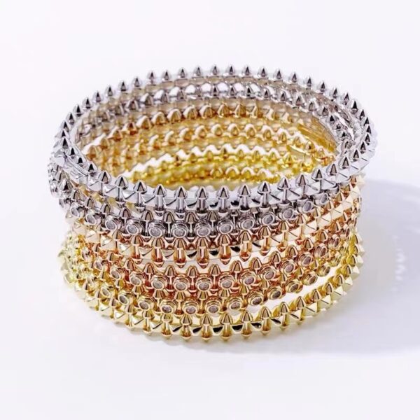 European Luxury Ladies Jewelry Label Rivet Rose Gold Bracelet Party Fashion Classic Jewelry - Image 14