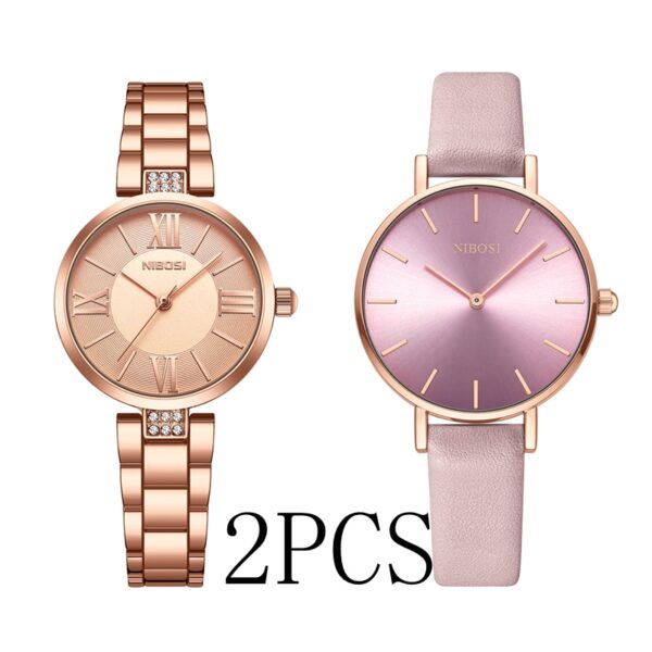 Women Watches Rose Gold Ladies Bracelet Watches Reloj Mujer Creative Waterproof Quartz Watches For Women - Image 3