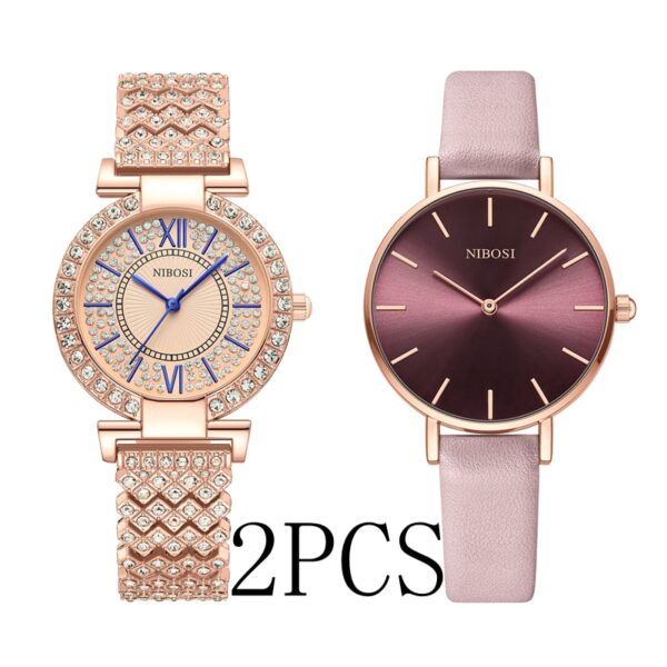 Women Watches Rose Gold Ladies Bracelet Watches Reloj Mujer Creative Waterproof Quartz Watches For Women - Image 17