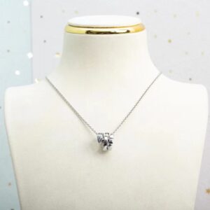 925 silver classic head and tail diamond snake necklace European and American personality ladies fashion brand jewelry gift