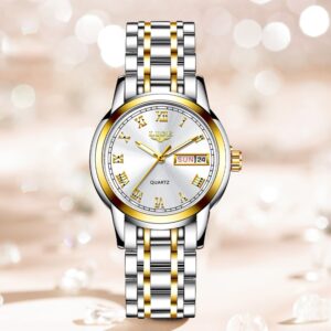 LIGE Women Watches Luxury Stainless Steel Watch for Women Fashion Casual Women Bracelet Watches Waterproof Ladies Wristwatches
