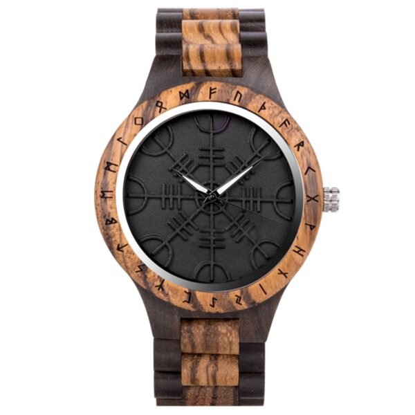 Men Watches Zebra Wood Vintage Watch for Men Come With Bamboo Box Thanksgiving Christmas Gift - Image 11