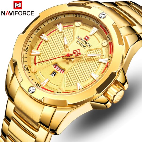 Luxury Gold Watch Men New Military Sport Quartz Wristwatch Casual Clock Stainless Steel Waterproof Watches - Image 8