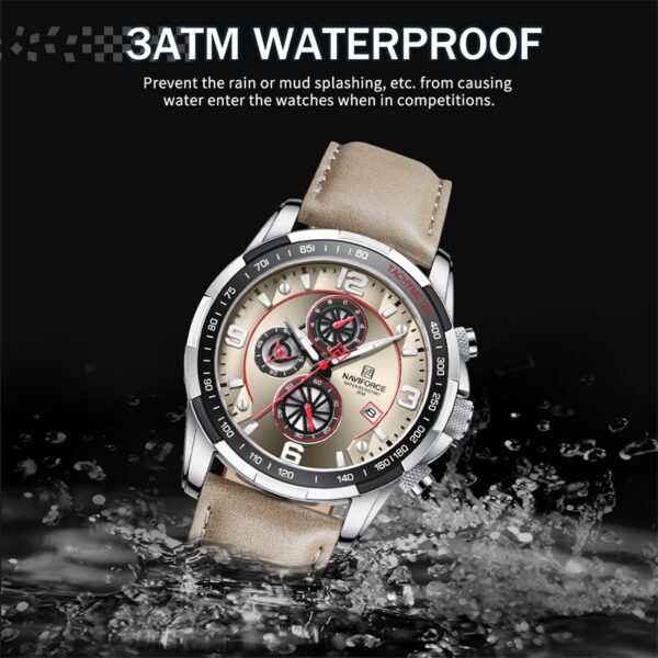 Luxury NAVIFORCE 100% Original Fashion Watch For Men Multifunction Sport Waterproof Man Quartz Wrist Watches Clock - Image 3