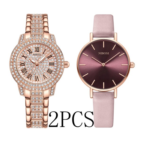 Women Watches Rose Gold Ladies Bracelet Watches Reloj Mujer Creative Waterproof Quartz Watches For Women - Image 4