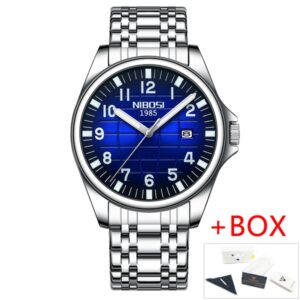 Top Brand Luxury Mens Watches Luminous Waterproof Stainless Steel Watch Quartz Men Date Calendar Business Wristwatch