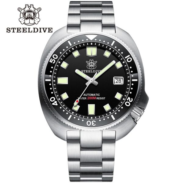 New Men SD1970 SteelDive Mechanical Watch Brand 44MM Men NH35 Dive Watch with Ceramic Bezel Watch - Image 16