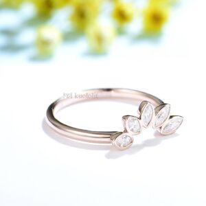 0.5CT Marquise Moissanite 18K 14K 10K White Gold Ring for Women D/VVS1 Luxury Solitaire Band for Engagement Wedding New