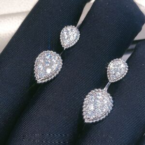 High Quality 925 Sterling Silver Color Water Drop Style Earrings Small AAA Zircon Drop Earring For Women Fashion Jewelry DE031