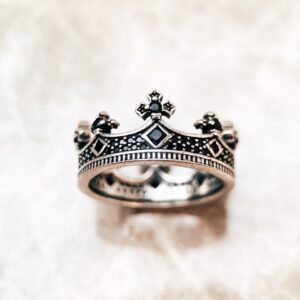 Royal Ring Crown Europe Style Victorian Fine Jewelry For Women Men Summer Brand New Vintage Kings Pure 925 Sterling Silver Gift