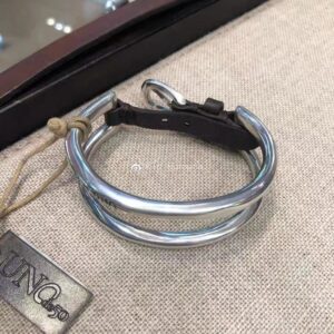 High End European and American Original Fashion Electroplating 925 Silver 14k Gold Belt Buckle Bracelet Festival Jewelry Gift