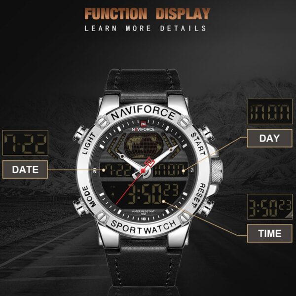 Luxury Mens Sport Watches Military Waterproof Digital Alarm Chronograph Quartz Wristwatch Male Clock Relogio Masculino - Image 12