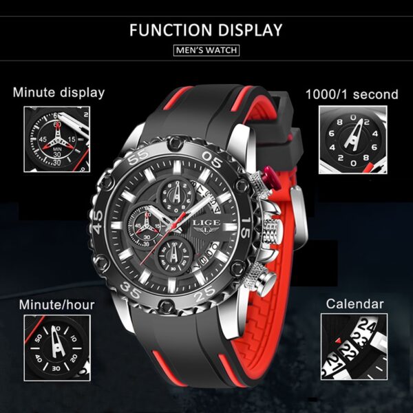 Luminous Men Watch Sport Army Men Watches Waterproof Quartz Clock Man Chronograph  Military WristWatch - Image 11