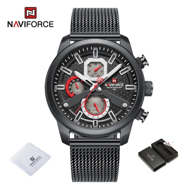 Men Calendar Watches Casual Sport Watch for Men Quartz WristWatch Stainless Steel Strap Watch Relogio Masculino - Image 8