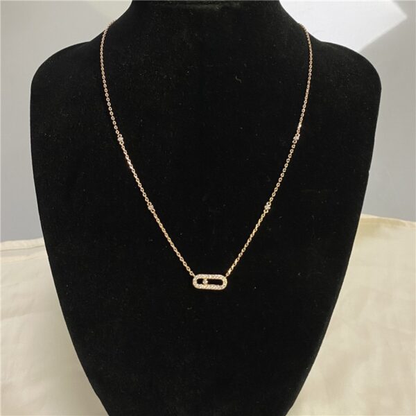 100% 925 Sterling Silver Women Fashion diamond inlay Necklace.Luxury Jewelry. beautiful gift - Image 3