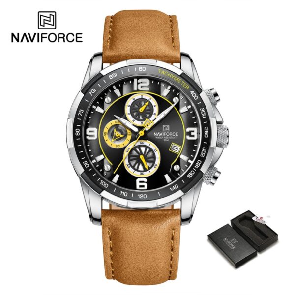 Luxury NAVIFORCE 100% Original Fashion Watch For Men Multifunction Sport Waterproof Man Quartz Wrist Watches Clock - Image 4