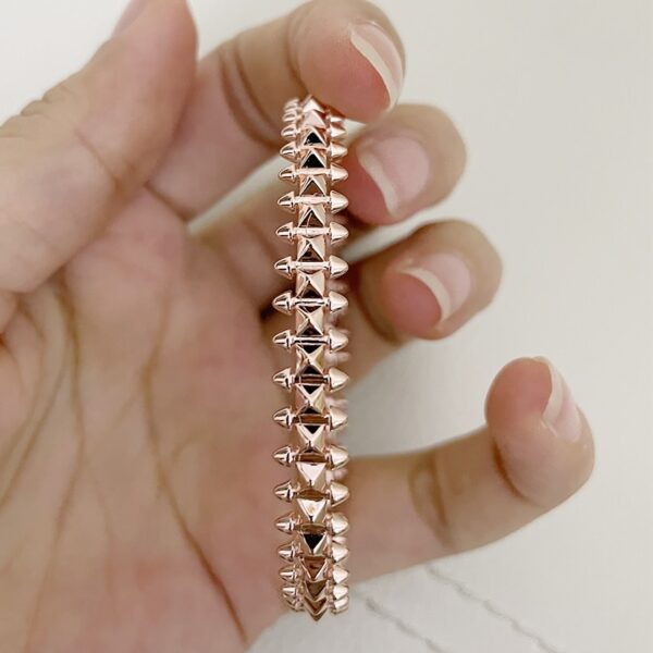 European Luxury Ladies Jewelry Label Rivet Rose Gold Bracelet Party Fashion Classic Jewelry - Image 13