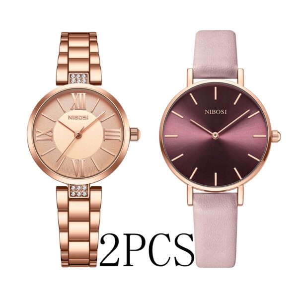 Women Watches Rose Gold Ladies Bracelet Watches Reloj Mujer Creative Waterproof Quartz Watches For Women - Image 8