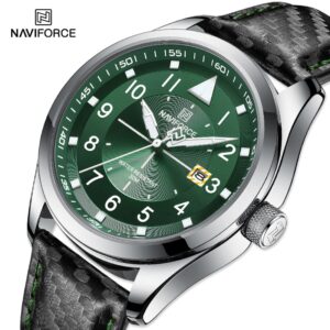 New Men Quartz Watches NAVIFORCE Business Luminous Waterproof Clock Leather Strap Wristwatches for Men Relogio Masculino