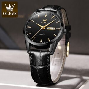 Men Quartz Watches Brand Luxury Casual Fashion Men’s Watch For Gifts Breathable leather Waterproof luminous Wristwatch