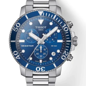 TISSOT SEASTAR 1000 CHRONOGRAPH T1204171104100 Blue Face Luxury Watch For Men