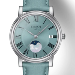 TISSOT CARSON PREMIUM LADY MOONPHASE T122.207.11.033.00 LUXURY WATCH FOR WOMEN