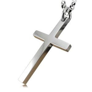 Real 925 Sterling Silver Simple Classic Jesus Cross Pendant for Necklaces Women Men Christian Gift Punk Fashion Jewelry