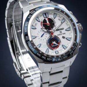 SEIKO PROSPEX SEA WORLD TIME SOLAR CHRONOGRAPH – SSC485P1 Luxury Watch For Men