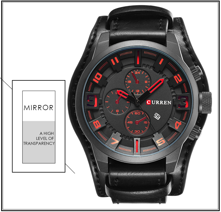 CURREN Men's Casual Business Watch with Date – detail 10