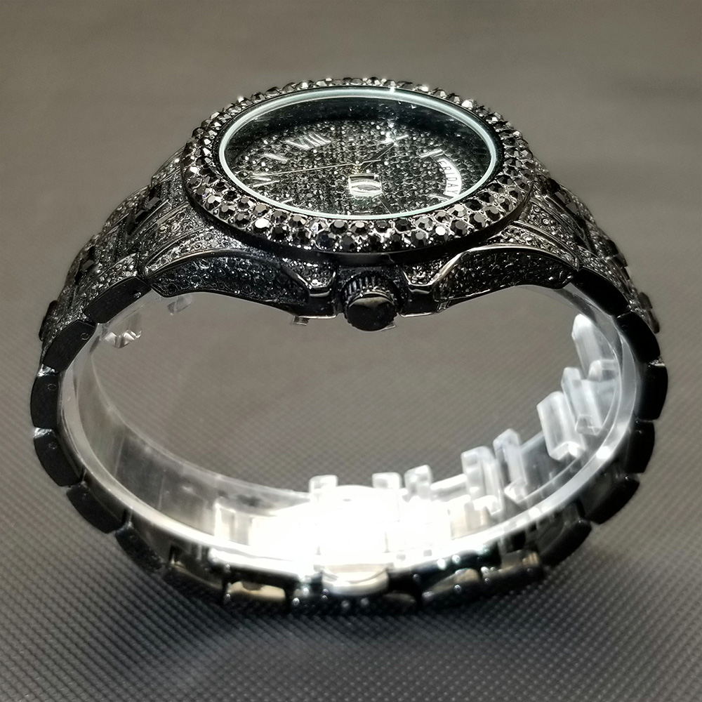 Men's Iced Out Day Date Watch – Hip Hop – detail 28