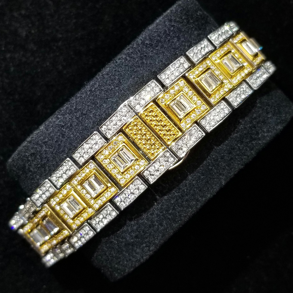 Men's Iced Out Day Date Watch – Hip Hop – detail 14