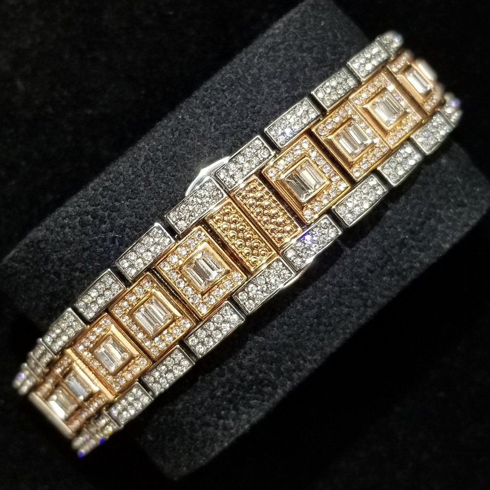 Men's Iced Out Day Date Watch – Hip Hop – detail 24