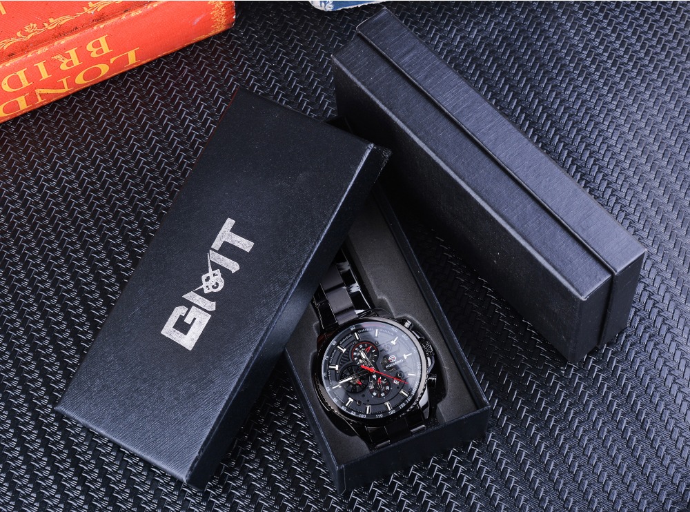 Forsining Three-Dial Calendar Automatic Watch – Steel – detail 13