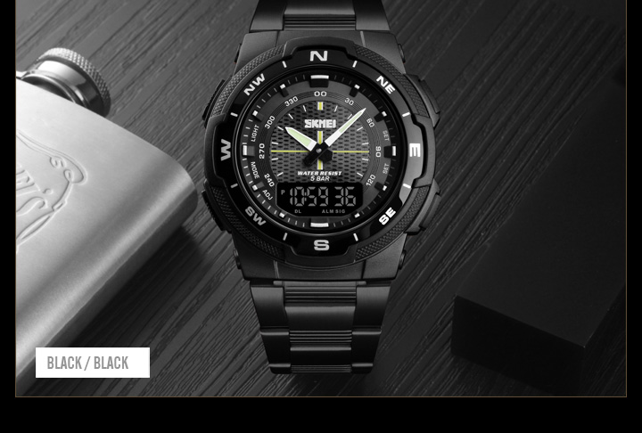 Men's Stopwatch Sports Watch – Steel Strap – detail 19