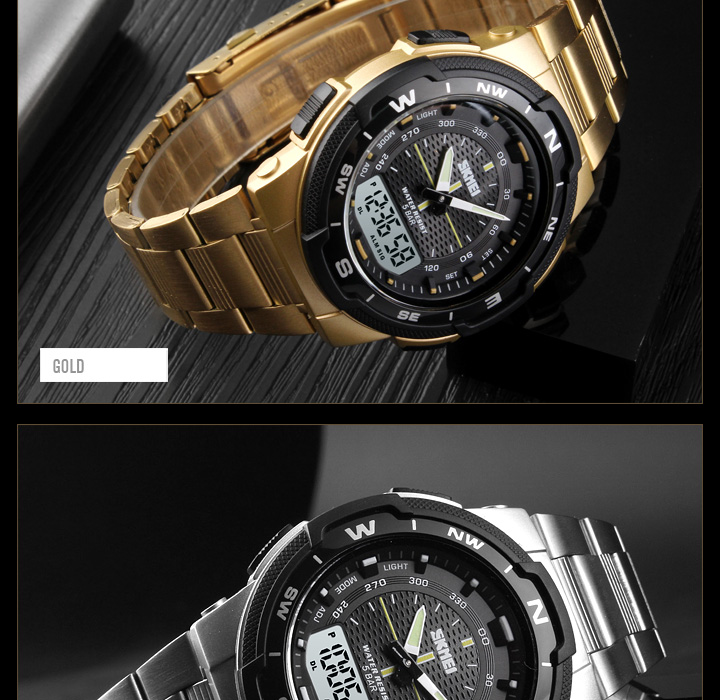 Men's Stopwatch Sports Watch – Steel Strap – detail 16