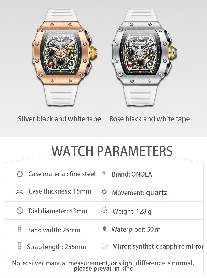 ONOLA Men's Multifunction Sports Watch – Luminous – detail 4