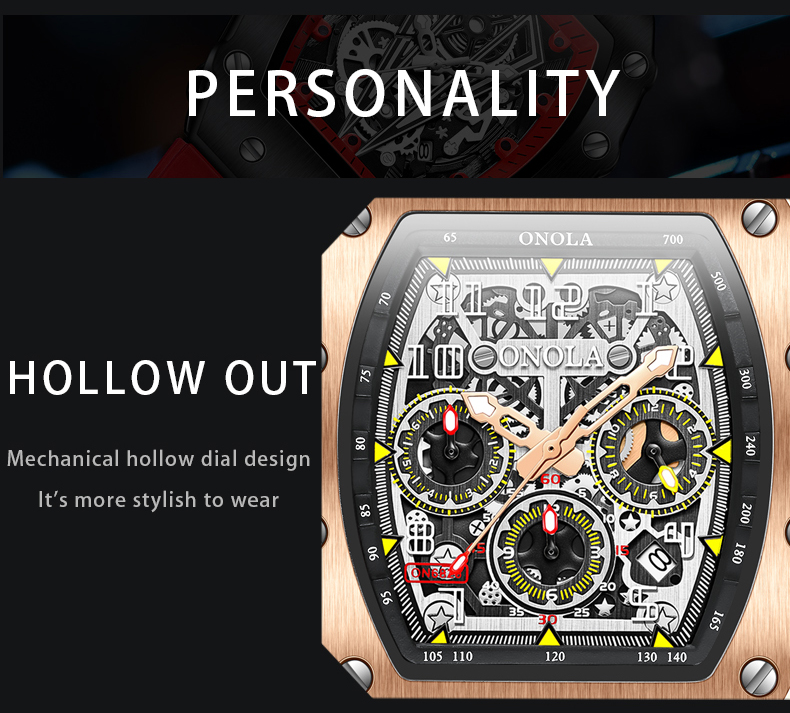 ONOLA Men's Multifunction Sports Watch – Luminous – detail 12