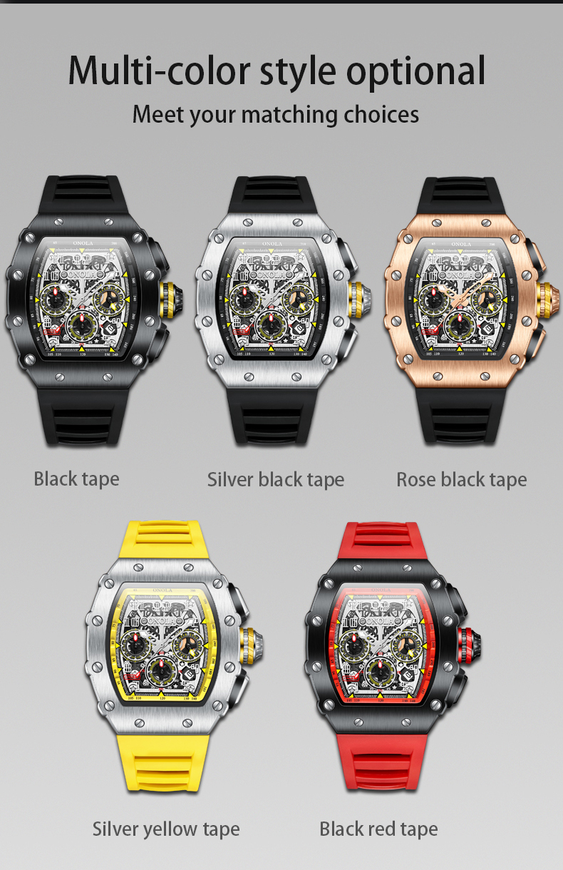 ONOLA Men's Multifunction Sports Watch – Luminous – detail 3
