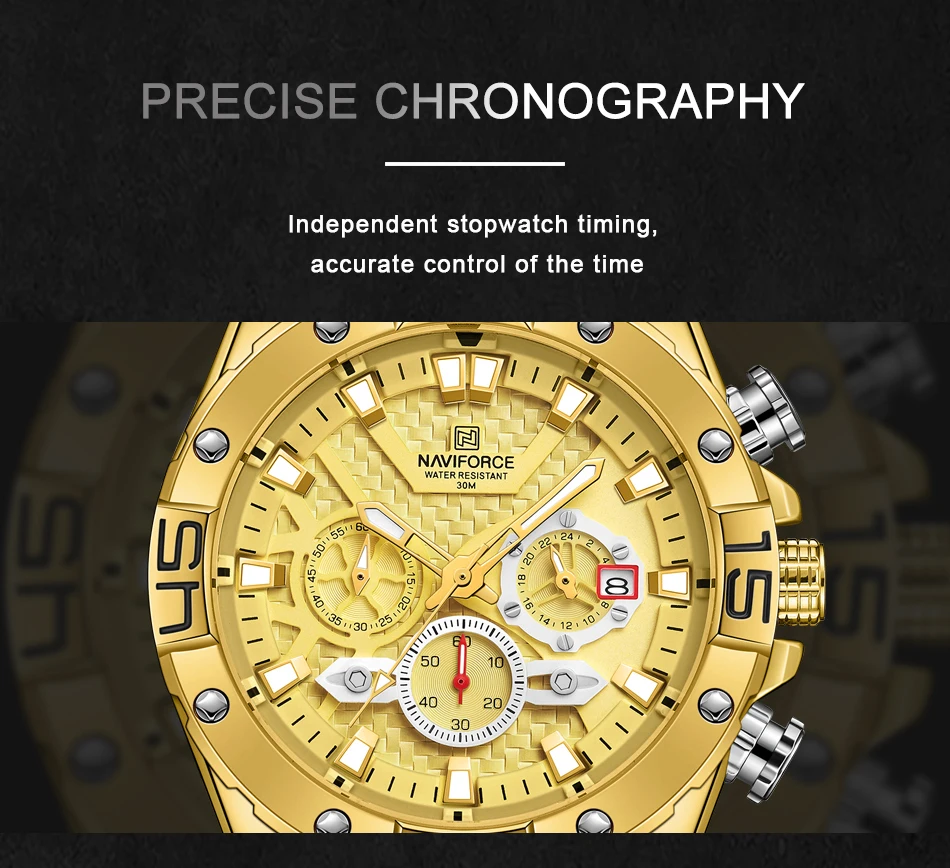 NAVIFORCE NF8019 Men's Chronograph Watch – detail 14