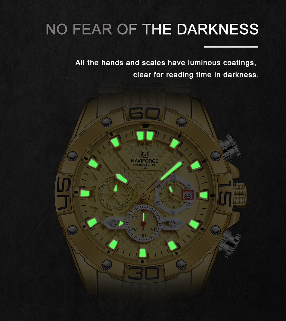 NAVIFORCE NF8019 Men's Chronograph Watch – detail 17