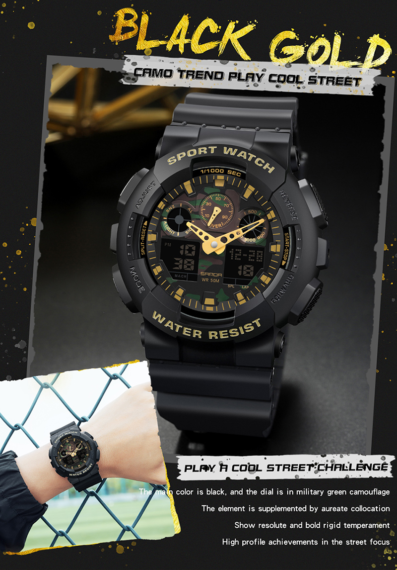 Men's LED Digital Outdoor Watch 3110 – detail 4