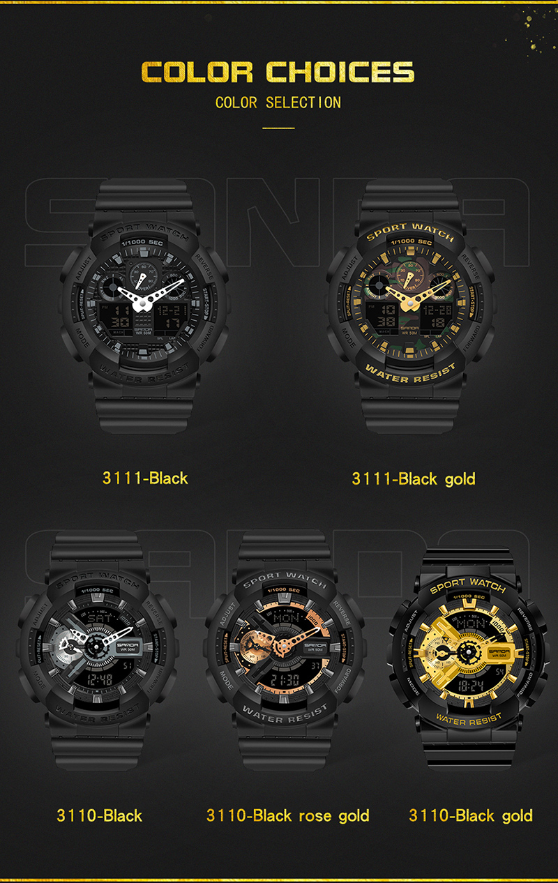 Men's LED Digital Outdoor Watch 3110 – detail 5