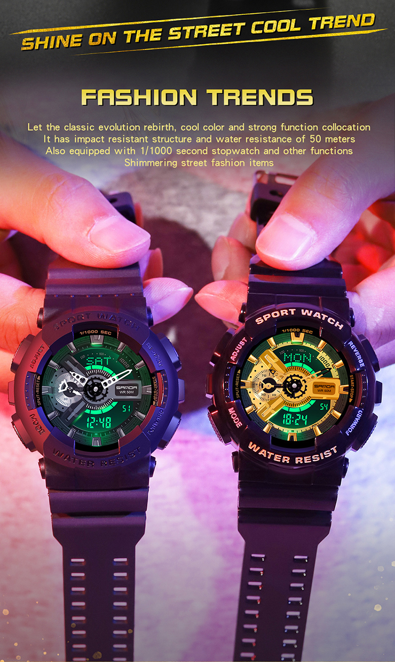 Men's LED Digital Outdoor Watch 3110 – detail 2