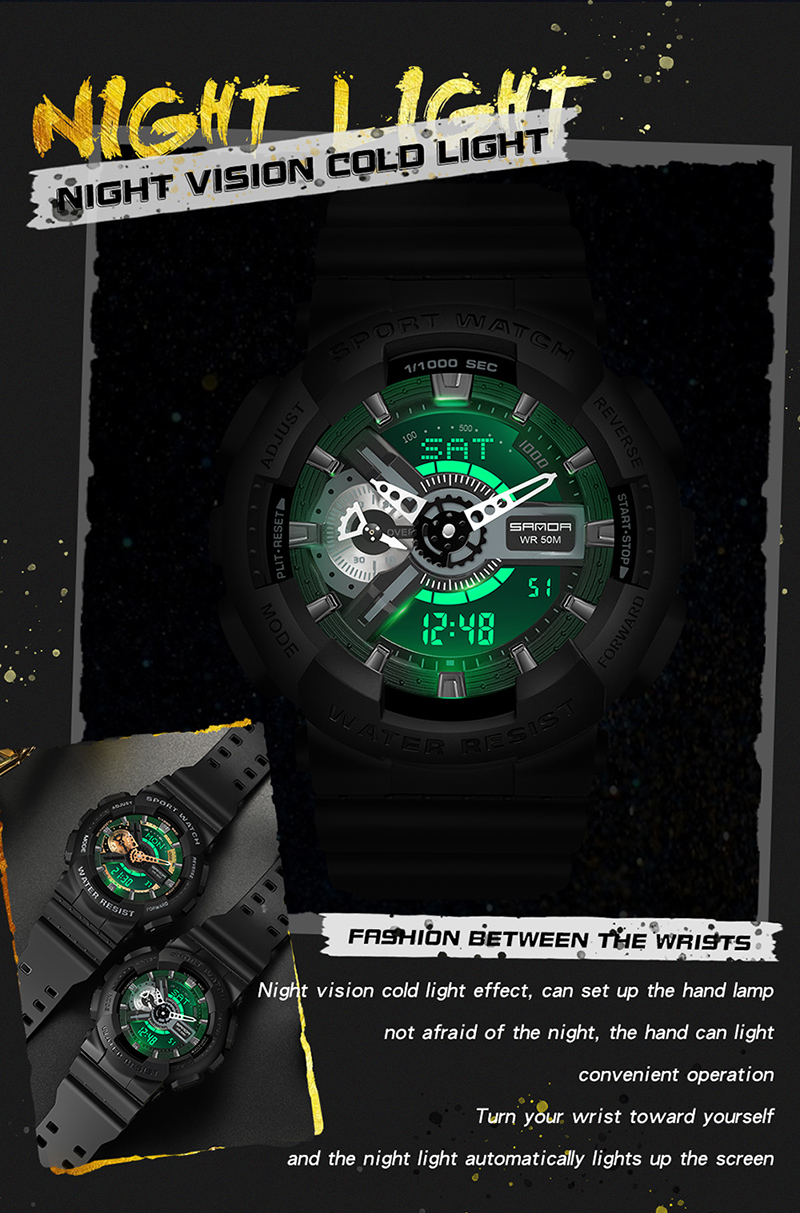 Men's LED Digital Outdoor Watch 3110 – detail 8