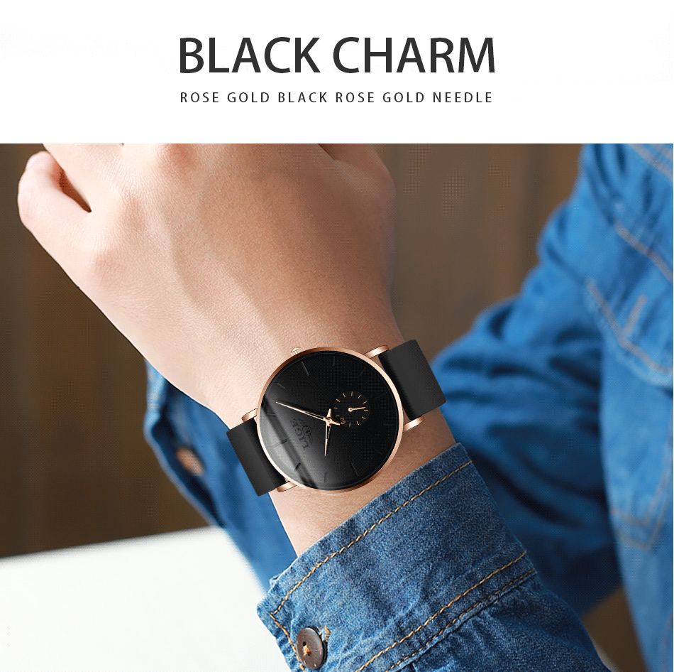LIGE Men's Silicone Casual Watch – detail 3
