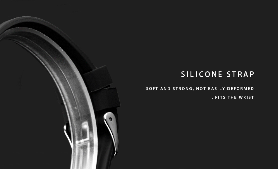 LIGE Men's Silicone Casual Watch – detail 9