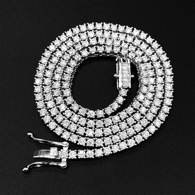 2 mm Moissanite Tennis Chain – Necklace or Bracelet, S925 – detail 13
