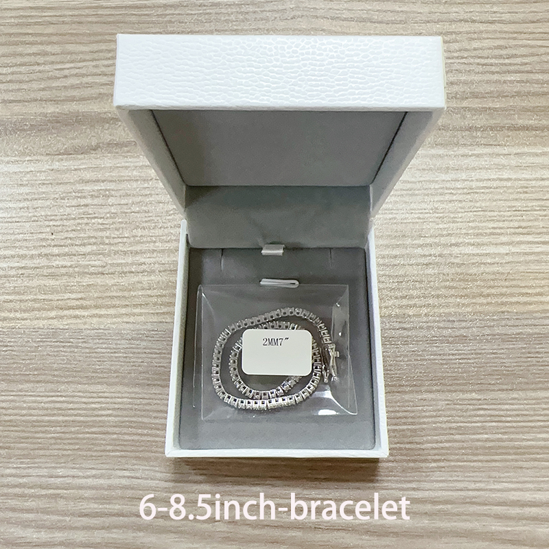 2 mm Moissanite Tennis Chain – Necklace or Bracelet, S925 – detail 24