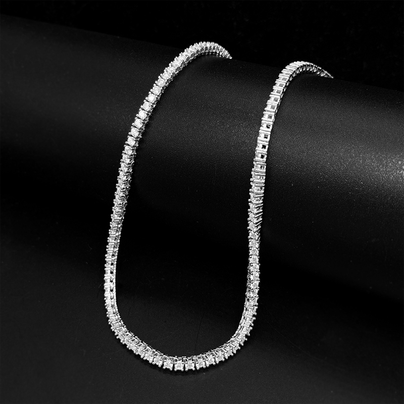 2 mm Moissanite Tennis Chain – Necklace or Bracelet, S925 – detail 9