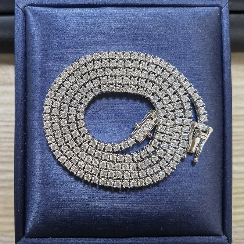 2 mm Moissanite Tennis Chain – Necklace or Bracelet, S925 – detail 17